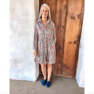 Dress Addict Floral Collared Mini Dress